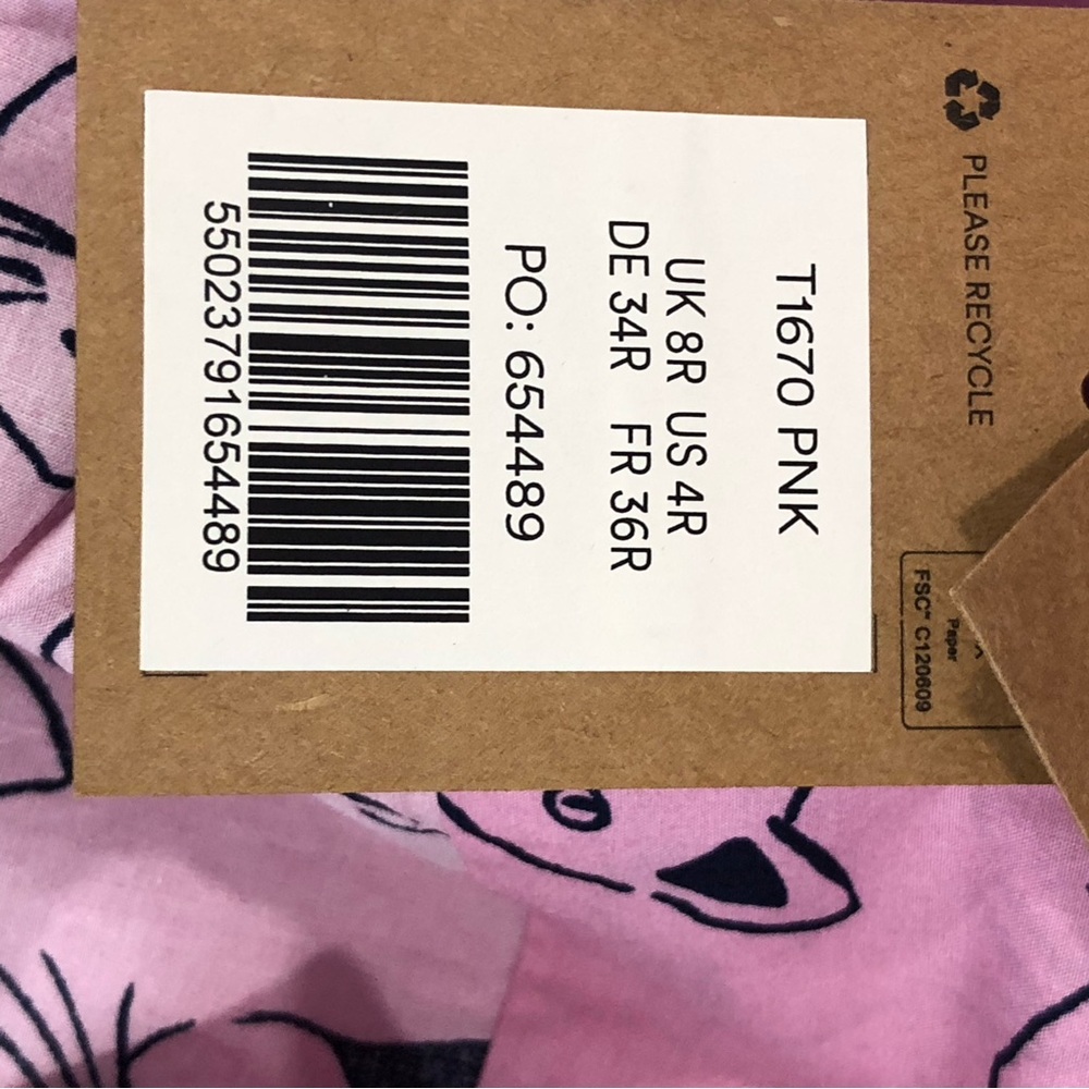 Boden black/Pink Cat Print Button-Up Shirt - Picture 7 of 12